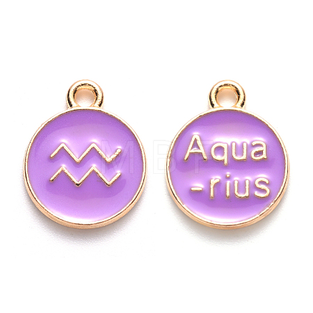 Alloy Enamel Pendants ENAM-S124-01B-01J-1