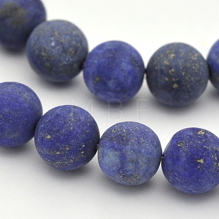 Natural Lapis Lazuli Round Beads Strands X-G-D660-8mm-1