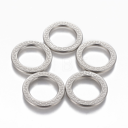 Tarnish Resistant 304 Stainless Steel Linking Rings STAS-L233-013B-P-1