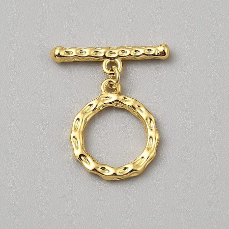 Brass Toggle Clasps for Necklace Bracelet Accessories KK-WH20005-03G-05-1