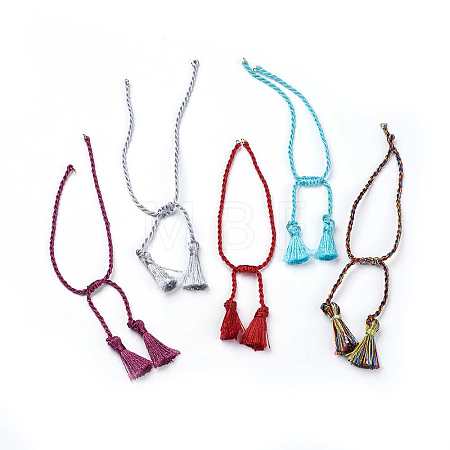 Polyester DIY Braided Bracelet Making MAK-K018-A-1