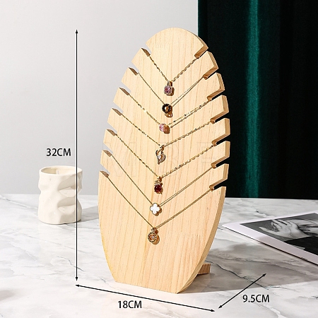 Wood Necklace Display Stands PW-WG73049-02-1