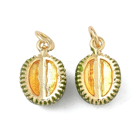 Brass Enamel Pendants KK-L256-44G-04-1