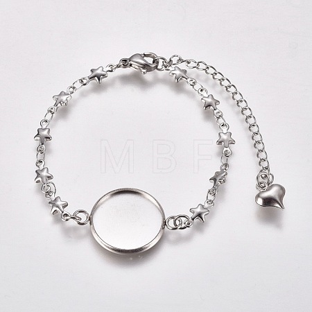 Tarnish Resistant 304 Stainless Steel Bracelet Making STAS-L248-008P-1