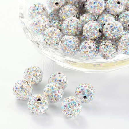 Pave Disco Ball Beads X-RB-A130-10mm-11-1