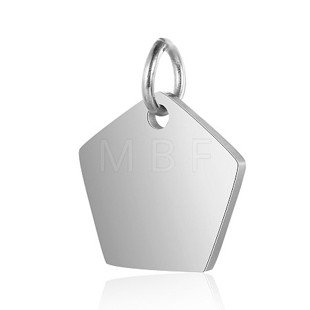 Anti-Tarnish 304 Stainless Steel Stamping Blank Tag Charms STAS-I311-23P-1