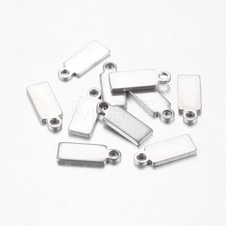 304 Stainless Steel Stamping Blank Tag Pendants X-STAS-Q074-1