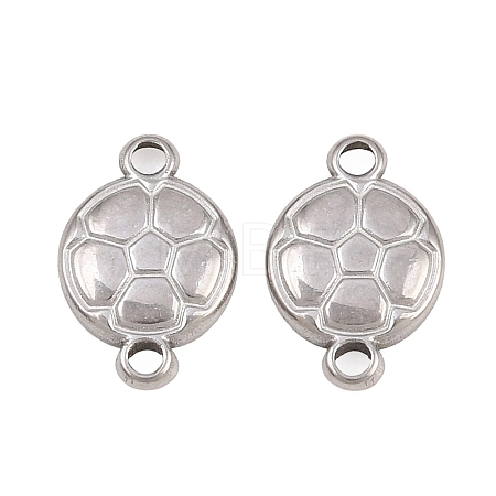 304 Stainless Steel Sports Ball Links Connector Charms STAS-Z203-10P-01-1