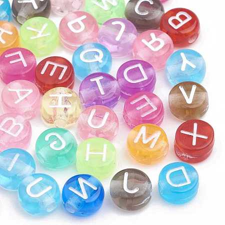 150Pcs Transparent Acrylic Beads TACR-YW0002-32J-1