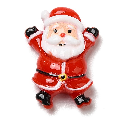 Christmas Theme Opaque Resin Cabochons CRES-M022-02F-1