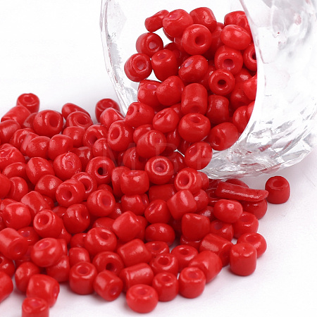 Baking Paint Glass Seed Beads SEED-S003-K20-1