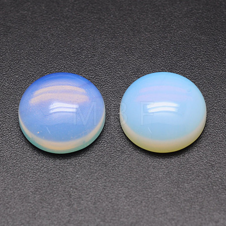 Dyed Half Round/Dome Opalite Cabochons G-K019-16mm-05-1