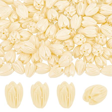 150Pcs Dyed Synthetic Coral Beads CORA-PH0001-02A-1