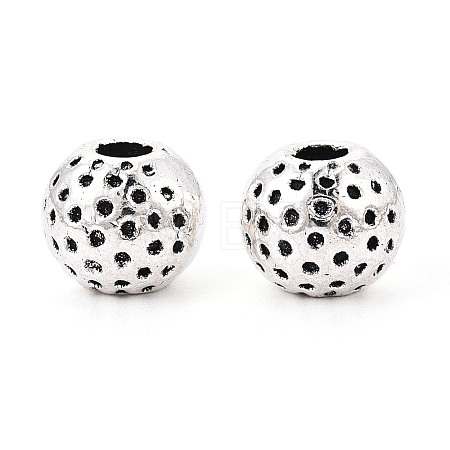 Textured Tibetan Style Alloy Beads PALLOY-T093-30AS-1