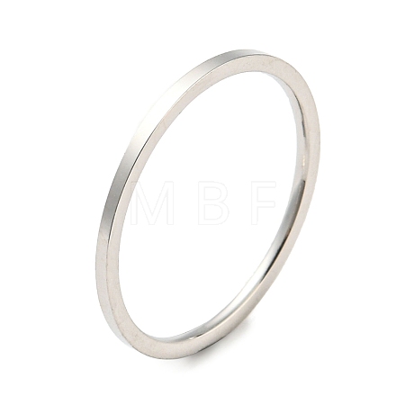 Non-Tarnish 304 Stainless Steel Simple Plain Band Finger Ring for Women Men High Polished RJEW-F152-05P-G-1