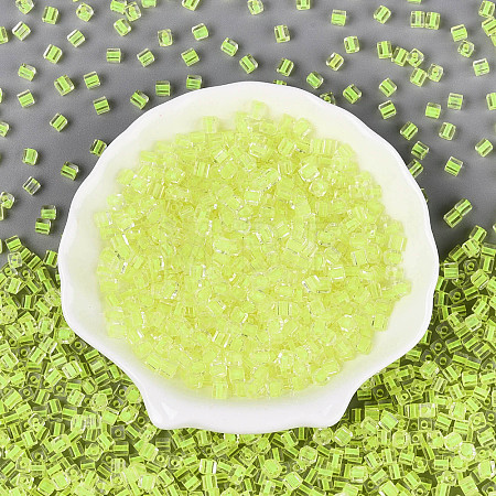 Transparent Inside Colours Glass Seed Beads SEED-T007-11J-1