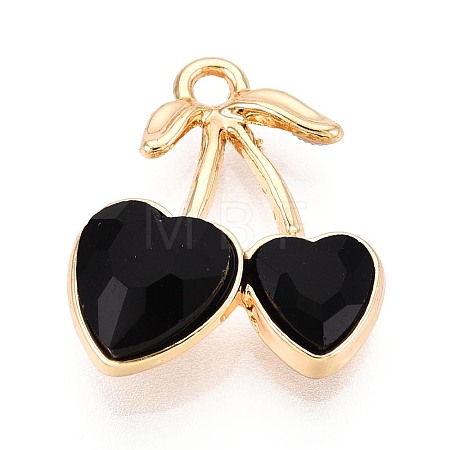 Alloy Rhinestone Pendants PALLOY-T092-24G-01-1