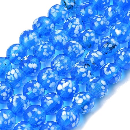 Handmade Lampwork Beads Strands LAMP-H071-01B-10-1