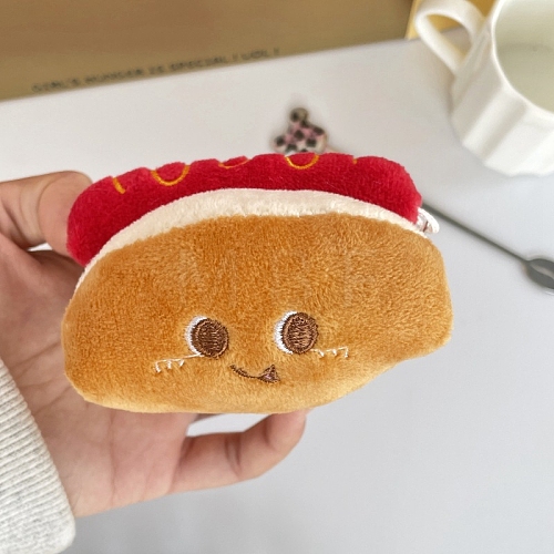 Cute Cartoon Fast Food Theme Plush Wallets for Children PW-WGEB931-01-1