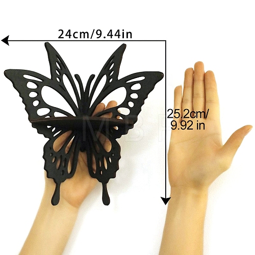 Wooden Butterfly Shelf for Crystals PW-WG6441A-01-1