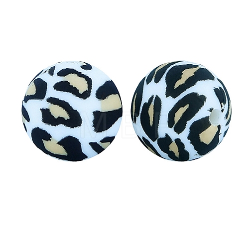 Silicone Beads Loose Silicone Beads Kit Leopard Print Silicone Beads for Keychain Making Bracelet Necklace FIND-SZC0014-167-1