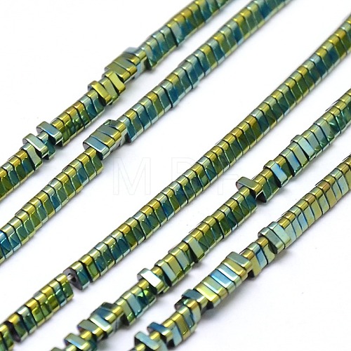 Electroplate Non-magnetic Synthetic Hematite Beads Strands G-I093-02-1