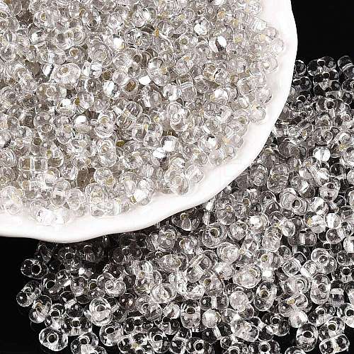 Baking Paint Transparent Glass Seed Beads SEED-N006-05A-1