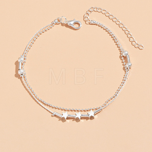 Alloy Star Multi-strand Anklets WG18F6C-17-1