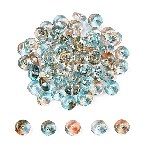 Electroplate Transparent Colours Rainbow Glass Seed Beads SEED-T007-03D-1