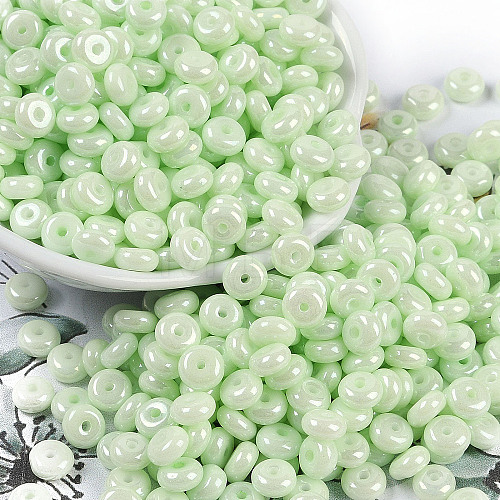 Opaque Colours Luster Glass Seed Beads SEED-P008-01C-02-1