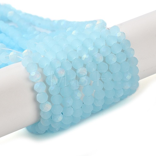 Imitation Jade Glass Beads Strands EGLA-A034-J3mm-MB04-1