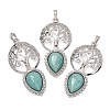 Natural Amazonite Pendants GG-CBA0251-07P-1