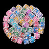 50Pcs Acrylic European Beads MACR-TADJ0001-13C-4