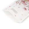 50Pcs 2 Styles Flower Printed Plastic Gift Storage Tote Bags PL-CBAAD12-04-3