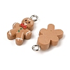 Christmas Theme Opaque Resin Pendants RESI-S08-02R-2