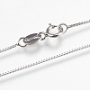925 Sterling Silver Neckless NJEW-E119-03P-2