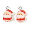 Christmas Theme Opaque Resin Pendants RESI-S08-02H-1