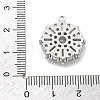 Brass Micro Pave Clear Cubic Zirconia Pendants KK-L228-10P-3