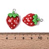 Spray Painted Resin Pendants RESI-Q232-03A-3