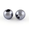 ABS Plastic Imitation Pearl European Beads X-MACR-R530-12mm-A50-1