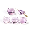 Natural Amethyst Faceless Cat Head Beads PW-WGB8F95-01-1