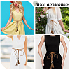 3Pcs 3 Colors Bohemian Imitation Leather Braided Tassel Wrap Chain Belts AJEW-GF0011-98-4
