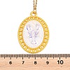 Ocean Theme Alloy Acrylic Shrimp Pendant 201 Stainless Steel Cable Chain Necklaces for Women NJEW-F369-01B-3