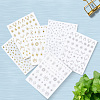 12Pcs 6 Styles Nail Art Stickers Decals FIND-SP0004-60-6