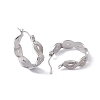 Non-Tarnish 304 Stainless Steel Infinity Hoop Earrings for Women EJEW-E199-17P-2