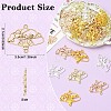 40Pcs 4 Colors Alloy Hollow Connector Charms FIND-YW0010-91-3