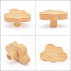 6Pcs 3 Style Beech Wood Clothes Hanger AJEW-BC0001-88-5