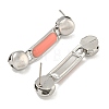 304 Stainless Steel Enamel Stud Earrings EJEW-S229-15P-02-2