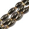 Natural Pyrite Beads Strands G-Z131-A01-02-2