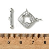 SHEGRACE Bras Micro Pave Clear Cubic Zirconia Toggle Clasps XGRQ5F903-817P-3